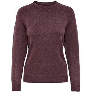 ONLY Women's Onlrica Life L/S Pullover KNT Noos Sweater, Rose Brown/Detail: W Melange, M ONLY Women's Onlrica Life L/S Pullover KNT Noos Sweater, Rose Brown/Detail: W Melange, M
