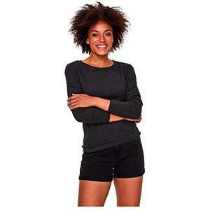 VERO MODA Women's Vmcare Structure Ls O-Neck Blouse Noos Jumper, Grey (Dark Melange), 12 (Manufacturer Size: Large) VERO MODA Women's Vmcare Structure Ls O-Neck Blouse Noos Jumper, Grey (Dark Melange), 12 (Manufacturer Size: Large)