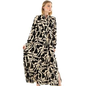 ONLY Women's Onlhelena Life L/S Maxi Dress Ptm, Black/AOP:City Graphic, S ONLY Women's Onlhelena Life L/S Maxi Dress Ptm, Black/AOP:City Graphic, S