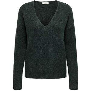 JDY Women's elanora L/S V-Neck Jumper. KNT Noos Knit, Scarab/Detail: Melange, XS JDY Women's elanora L/S V-Neck Jumper. KNT Noos Knit, Scarab/Detail: Melange, XS