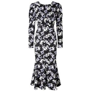 Joe Browns Women's Vintage-Inspired Ditsy Midi Dress, Regular, Black, UK 14 Joe Browns Women's Vintage-Inspired Ditsy Midi Dress, Regular, Black, UK 14