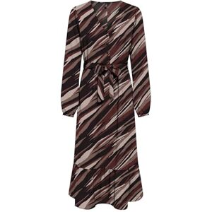 ONLY Women's Onlnova Life Elite Amy Long Dress, Brown Stone/AOP:589 Russet Graphic, L ONLY Women's Onlnova Life Elite Amy Long Dress, Brown Stone/AOP:589 Russet Graphic, L
