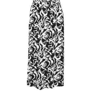 VERO MODA Women's Vmeasy Joy Ankle Skirt WVN Ga, Snow White/AOP: Black Graphical, M VERO MODA Women's Vmeasy Joy Ankle Skirt WVN Ga, Snow White/AOP: Black Graphical, M