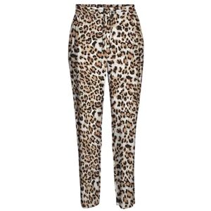 VERO MODA Women's Vmeasy Joy Nw Loose Pants WVN Ga, Tan/AOP: Leo, XS VERO MODA Women's Vmeasy Joy Nw Loose Pants WVN Ga, Tan/AOP: Leo, XS