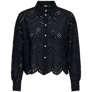 ONLY Women's Onlvalais L/S Shirt WVN Noos Long Sleeve Blouse, Black, XL ONLY Women's Onlvalais L/S Shirt WVN Noos Long Sleeve Blouse, Black, XL