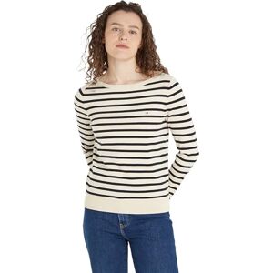Tommy Hilfiger Women Co Jersey Stitch Boat-Nk Sweater Pullovers, Beige, XXL Tommy Hilfiger Women Co Jersey Stitch Boat-Nk Sweater Pullovers, Beige, XXL