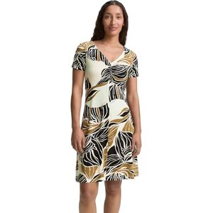 TOM TAILOR Women's 1045309 Dress, 37999-Neutral Cut Leaves Design, 10 TOM TAILOR Women's 1045309 Dress, 37999-Neutral Cut Leaves Design, 10