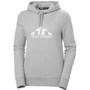 Helly Hansen Women's W Nord Graphic Pullover Hoodie, Grey Melange, XS Helly Hansen Women's W Nord Graphic Pullover Hoodie, Grey Melange, XS