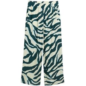 TOM TAILOR Women's 1046513 Culotte Pants, 38068-Abstract Teal Zebra Print, 36W x 28L TOM TAILOR Women's 1046513 Culotte Pants, 38068-Abstract Teal Zebra Print, 36W x 28L