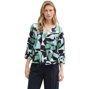 TOM TAILOR Women's Blouse, 37800 Green Dots and Shapes Design, 16 TOM TAILOR Women's Blouse, 37800 Green Dots and Shapes Design, 16