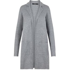 VERO MODA Women's Vmtasty Fullneedle Ls New Coatigan Noos Coat, Grey (Medium Grey Melange Medium Grey Melange), S UK VERO MODA Women's Vmtasty Fullneedle Ls New Coatigan Noos Coat, Grey (Medium Grey Melange Medium Grey Melange), S UK