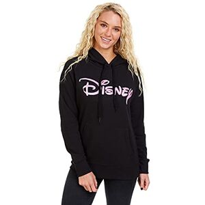 Disney Women's Plain Logo Hoodie, Black (Black Blk), 12 UK Disney Women's Plain Logo Hoodie, Black (Black Blk), 12 UK