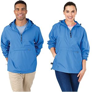 Charles River Apparel Women's Pack Water Resistant Pullover Reg/Ext Sizes Windbreaker Jacket, Columbia Blue, XXL UK Charles River Apparel Women's Pack Water Resistant Pullover Reg/Ext Sizes Windbreaker Jacket, Columbia Blue, XXL UK