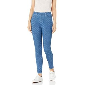Amazon Essentials Women's Pull-On Knit Jegging (Available in Plus Size), Indigo Wash White Dots, Large Amazon Essentials Women's Pull-On Knit Jegging (Available in Plus Size), Indigo Wash White Dots, Large