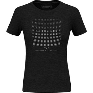 Salewa Eagle Dotted Mountain Merino T-Shirt Women, Black Out, XS Salewa Eagle Dotted Mountain Merino T-Shirt Women, Black Out, XS