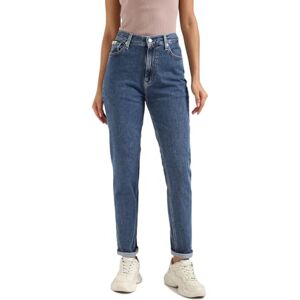 Calvin Klein Women’s Tapered Fit Mom Jeans, Blue (Denim Medium), 27W/30L Calvin Klein Women’s Tapered Fit Mom Jeans, Blue (Denim Medium), 27W/30L