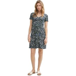 TOM TAILOR Women's 1045309 Dress, 37369-Multicoloured Navy Dot Structure, 6 TOM TAILOR Women's 1045309 Dress, 37369-Multicoloured Navy Dot Structure, 6