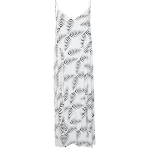 VERO MODA Women's Vmkanya Singlet 7/8 Dress WVN Btq Summer, Cloud Dancer/AOP:Kanya, M VERO MODA Women's Vmkanya Singlet 7/8 Dress WVN Btq Summer, Cloud Dancer/AOP:Kanya, M