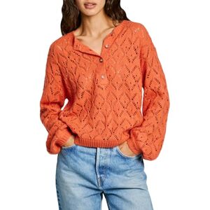Pepe Jeans Women's Hailey Polo, Knitwear, Orange, L Pepe Jeans Women's Hailey Polo, Knitwear, Orange, L