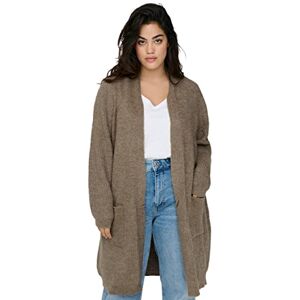 ONLY CARMAKOMA Women's Carjade Ls Cardigan KNT Noos Sweater, Caribou/Detail: Melange, 24/26 ONLY CARMAKOMA Women's Carjade Ls Cardigan KNT Noos Sweater, Caribou/Detail: Melange, 24/26