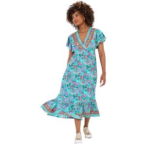 Joe Browns Women's Boho Border Print Maxi Dress, Blue, 12 Joe Browns Women's Boho Border Print Maxi Dress, Blue, 12
