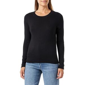 VERO MODA Women's Vmsilky LS O-Neck Pullover Boo Sweater, Black/Detail: w. Gold Buttons, M VERO MODA Women's Vmsilky LS O-Neck Pullover Boo Sweater, Black/Detail: w. Gold Buttons, M