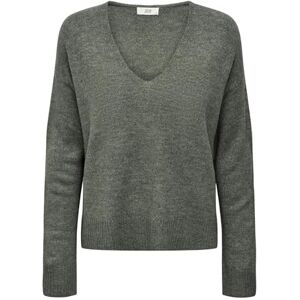 JDY Women's elanora L/S V-Neck Jumper KNT Noos Knitted Jumper, Kalamata, Detail: Melange., S JDY Women's elanora L/S V-Neck Jumper KNT Noos Knitted Jumper, Kalamata, Detail: Melange., S