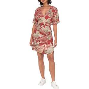 ONLY Women's Onlpalina Life 2/4 Wrap Dress Ptm, red, M ONLY Women's Onlpalina Life 2/4 Wrap Dress Ptm, red, M