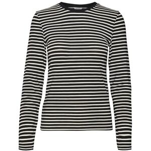 VERO MODA Women's Vmfiona LS O-Neck top VMA Noos Longsleeve T-Shirt, Black/Stripes: Birch, M VERO MODA Women's Vmfiona LS O-Neck top VMA Noos Longsleeve T-Shirt, Black/Stripes: Birch, M