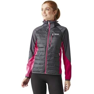 Regatta Womens Andreson Jacket Pro Hybrid Lightweight Full Zip Hooded Coat, Seal Grey/Flamingo Pink, 16 EU Regatta Womens Andreson Jacket Pro Hybrid Lightweight Full Zip Hooded Coat, Seal Grey/Flamingo Pink, 16 EU