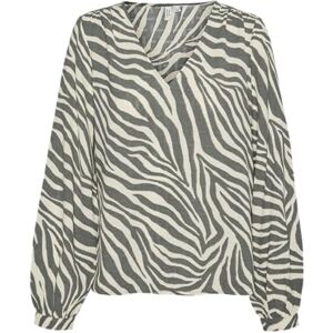 VERO MODA Women's Vmteagan L/S V-Neck top WVN Btq Ga Long Sleeve Blouse, Balm Green/AOP: Teagan, S VERO MODA Women's Vmteagan L/S V-Neck top WVN Btq Ga Long Sleeve Blouse, Balm Green/AOP: Teagan, S