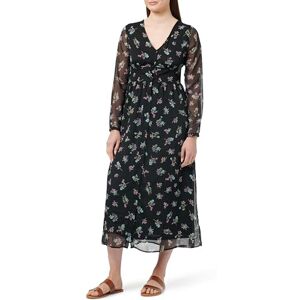 ONLY Women's Onlmalina Life L/S Midi Dress Ptm, Black/AOP: Floral Garden, M ONLY Women's Onlmalina Life L/S Midi Dress Ptm, Black/AOP: Floral Garden, M