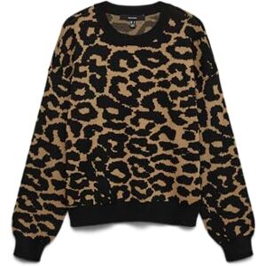VERO MODA Women's Vmsiljeanimal Ls O-NCK Pullover Ga Noos, Tigers Eye, XL VERO MODA Women's Vmsiljeanimal Ls O-NCK Pullover Ga Noos, Tigers Eye, XL