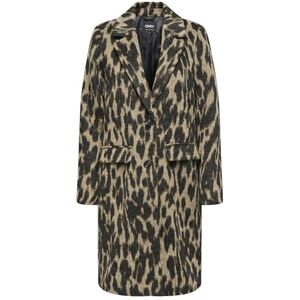 ONLY Women's Onlvalborg Animal Life Coat OTW, Black, XS ONLY Women's Onlvalborg Animal Life Coat OTW, Black, XS