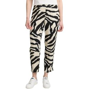 TOM TAILOR Women's 1046512 Loose Slim fit Trousers, 38070-Abstract Beige Zebra, 36W x 28L TOM TAILOR Women's 1046512 Loose Slim fit Trousers, 38070-Abstract Beige Zebra, 36W x 28L