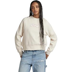 G-STAR Women's Cornely RAW Dot Raglan Sweater, Beige/khaki (antique white D24375-D562-G286), S G-STAR Women's Cornely RAW Dot Raglan Sweater, Beige/khaki (antique white D24375-D562-G286), S