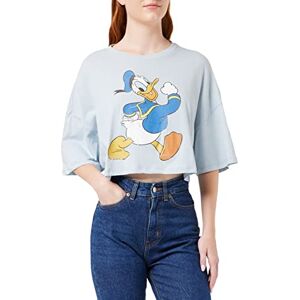 ONLY Women's ONLDISNEY Cropped S/S TOP Box JRS T-Shirt, Cashmere Blue/Print:Donald, L ONLY Women's ONLDISNEY Cropped S/S TOP Box JRS T-Shirt, Cashmere Blue/Print:Donald, L