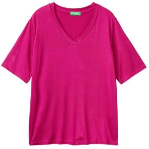 United Colors of Benetton Women's 3z12d401g t-Shirt, Purple, XL United Colors of Benetton Women's 3z12d401g t-Shirt, Purple, XL