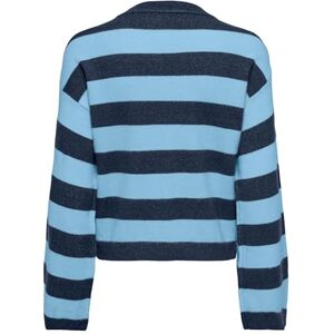 ONLY Women's Onlkatia LS V-Neck Cardi CC KNT Cardigan Sweater, Dress Blues/Stripes: Melange/Clear Sky, M ONLY Women's Onlkatia LS V-Neck Cardi CC KNT Cardigan Sweater, Dress Blues/Stripes: Melange/Clear Sky, M