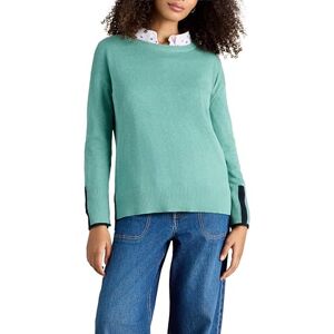 White Stuff Ladies Olive Green Jumper Casual Knit Basic Medium Teal Size 10 White Stuff Ladies Olive Green Jumper Casual Knit Basic Medium Teal Size 10