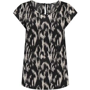 ONLY Women's Onlnova Life Vis S/S Top T-Shirt, Black/AOP:590 Rough Animal, UK 8 ONLY Women's Onlnova Life Vis S/S Top T-Shirt, Black/AOP:590 Rough Animal, UK 8