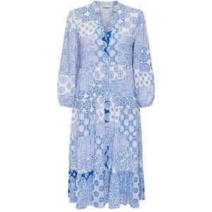 ONLY Women's Onlmilana 7/8 Dress WVN Noos Midi Buttons, Princess Blue, S ONLY Women's Onlmilana 7/8 Dress WVN Noos Midi Buttons, Princess Blue, S