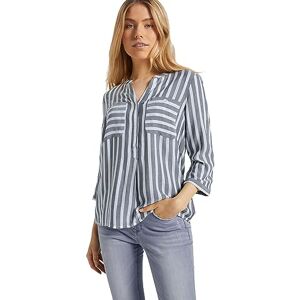 TOM TAILOR Ladies Blouse with Stripes 1016190, 26940 Offwhite Navy Vertical Stripe, 40 TOM TAILOR Ladies Blouse with Stripes 1016190, 26940 Offwhite Navy Vertical Stripe, 40