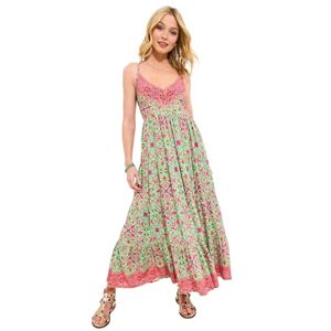 Joe Browns Women's Border Print V-Neck Strappy Maxi Dress, Multi, 16 Joe Browns Women's Border Print V-Neck Strappy Maxi Dress, Multi, 16