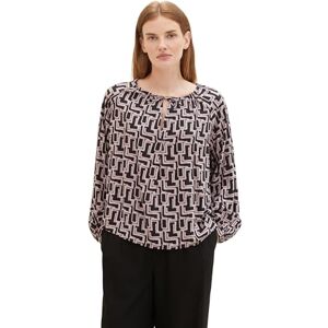 TOM TAILOR Women's 1039122 Blouse, 33990-Black Lilac Abstract Design, 14 TOM TAILOR Women's 1039122 Blouse, 33990-Black Lilac Abstract Design, 14