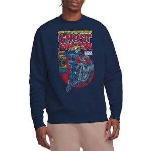 WHITELISTED Marvel Ghost Rider Unisex Sweatshirt, Navy, Medium WHITELISTED Marvel Ghost Rider Unisex Sweatshirt, Navy, Medium