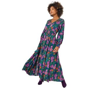 Joe Browns Women's Autumn Boho Vintage Floral Maxi Dress, Petite, Black, UK 8 Joe Browns Women's Autumn Boho Vintage Floral Maxi Dress, Petite, Black, UK 8