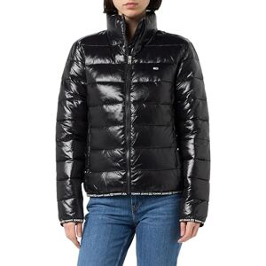 Tommy Jeans Women’s Essential Tape High Shine Puffer Jacket, Black (Black), XL Tommy Jeans Women’s Essential Tape High Shine Puffer Jacket, Black (Black), XL