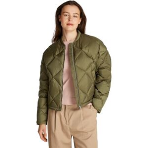 Tommy Hilfiger Women’s Casual Quilted Down Bomber Jacket, Green (Utility Olive), L Tommy Hilfiger Women’s Casual Quilted Down Bomber Jacket, Green (Utility Olive), L