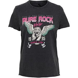 ONLY Women's Onllucy Reg S/S Top JRS Noos T-Shirt, Black/Print: Pure Skirt, S ONLY Women's Onllucy Reg S/S Top JRS Noos T-Shirt, Black/Print: Pure Skirt, S